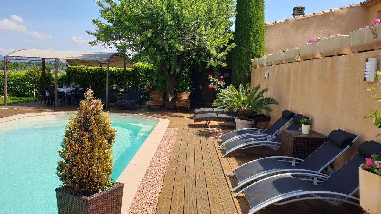 Le Jardin D'Ivana Chambres D'Hotes B&B Avec Piscine Chauffee Oppède Exterior foto