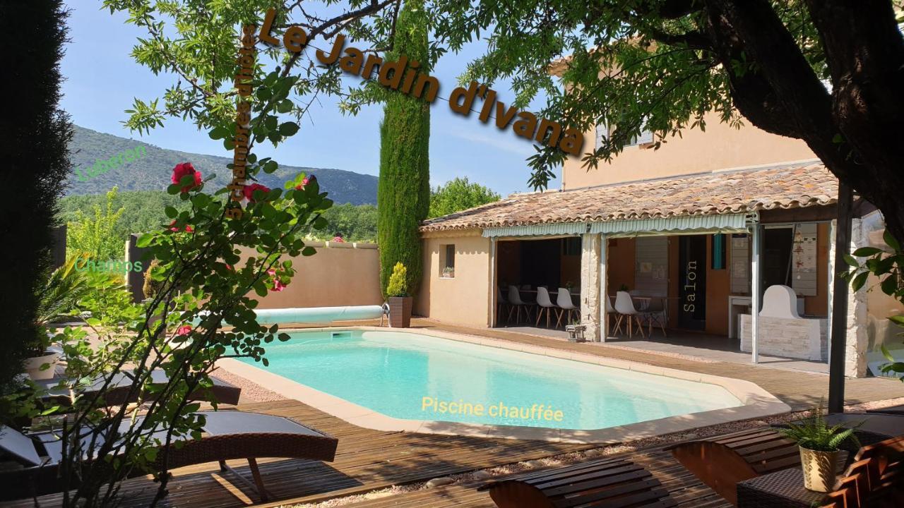 Le Jardin D'Ivana Chambres D'Hotes B&B Avec Piscine Chauffee Oppède Exterior foto